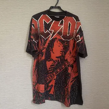 AC/DC 그래픽 프린트 티셔츠