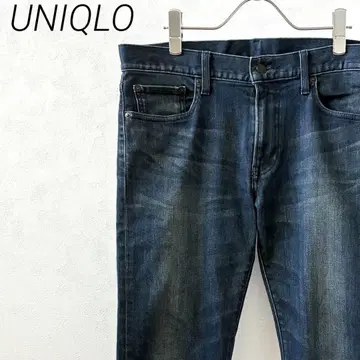 UNIQLO 슬림 핏 스트레이트 청바지 데님 팬츠 스트레치