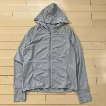 8.7 UNIQLO 유니클로 AIRism 집업 후드티 그레이 L