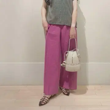 GALERIE VIE 린넨 와이드 팬츠