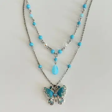 ANNA SUI 목걸이 나비 모티브