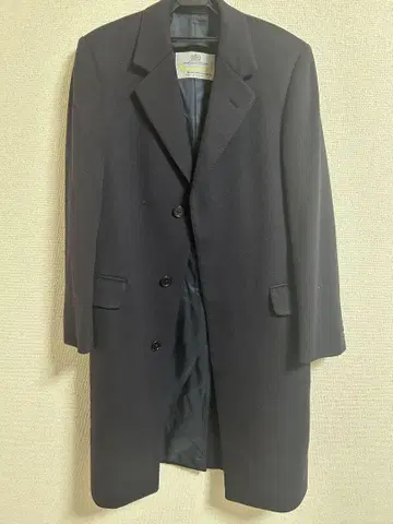 Aquascutum 아쿠아 스큐텀 100% 캐시미어 영국제 체스터 코트