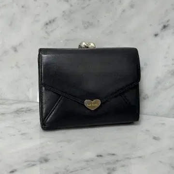 Paul Smith 폴스미스 삼절 지갑 하트 블랙 가마구치 지갑 블랙