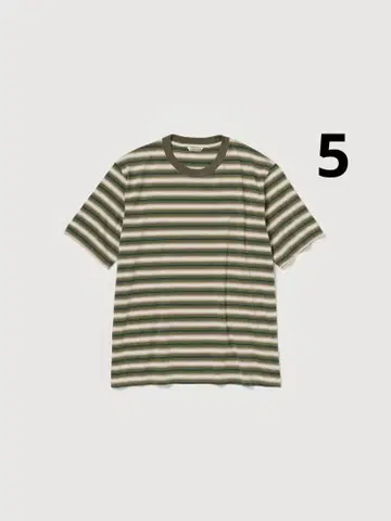 AURALEE 25AW GRADIENT STRIPE JERSEY TEE