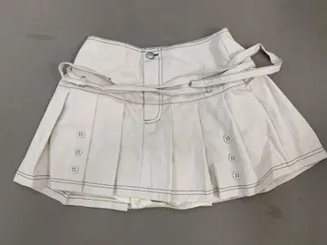 실물 사진 택 포함 andmary Kika button 미니 스커트 M