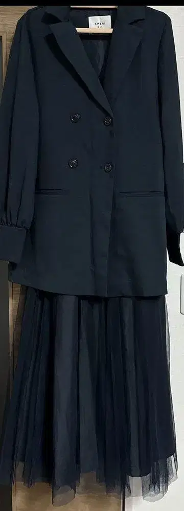 AMERI 레이어드 포멀 원피스