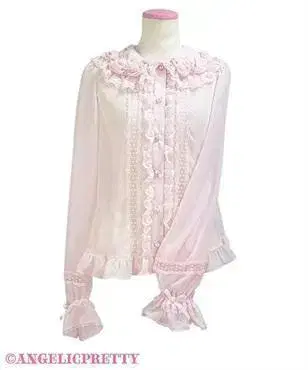 angelic pretty Sweet Cream 블라우스 핑크