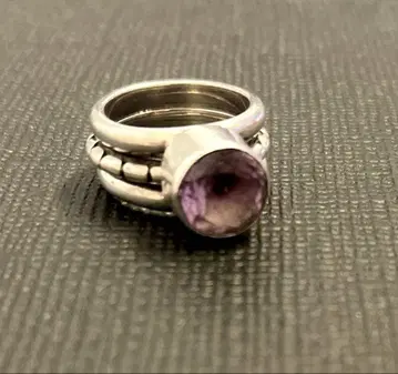 자수정 실버 반지 Lori Bonn Jewelry