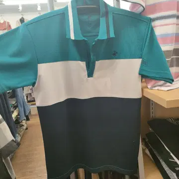 Polo Ralph Lauren 피케 셔츠 터콰이즈/화이트/네이비