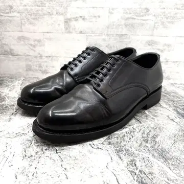 새상품급 산요야마초 드레스 신발 25cm 상당 블랙 아웃솔 서비스맨