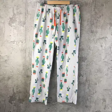 Y5465 구제 의류 패턴 팬츠 파자마 팬츠 그레이 90s Y2K