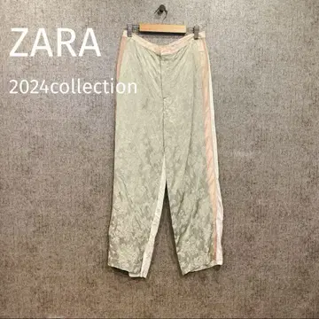 ZARA 2024 collection 컬러 블록 새틴 팬츠