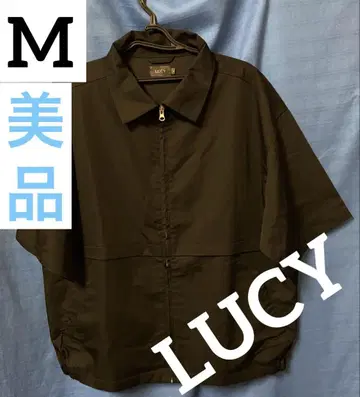 [새상품급!] 반팔 집업 블랙 M