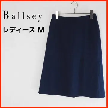 A3742 새상품급 Ballsey 무릎 기장 스커트 38 M 네이비