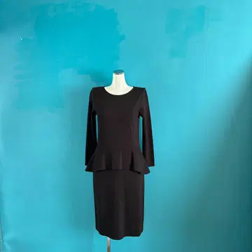 1582 TALBOTS 탈봇 블랙 페플럼 원피스 포멀