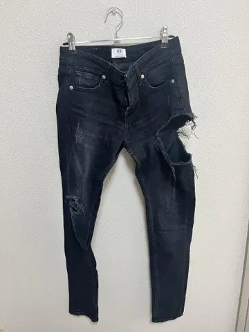 GYDA SIDE RIPPED 스키니 데님 팬츠