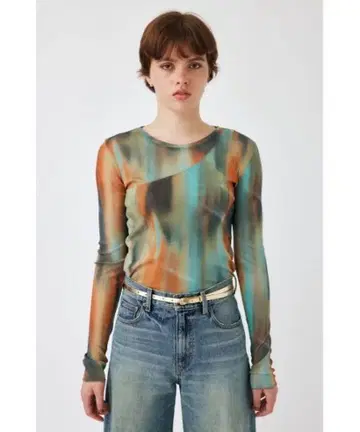 [시착만 한 상품] MOUSSY LAYERED LIKE SHEER 상의