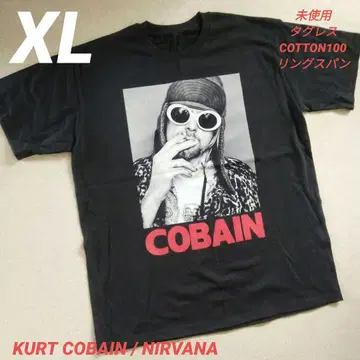 미사용 미품 커트 코베인 NIRVANA 두꺼운 코튼 Rock Band