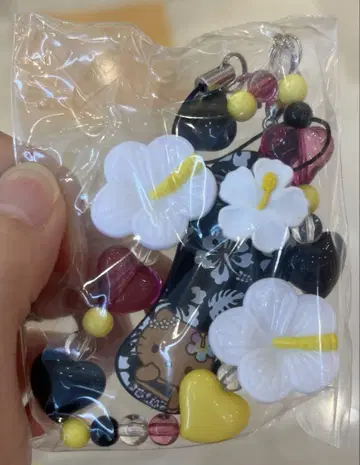 키티 스트랩 토코나츠 바케이션 산리오 블랙 선탠 키티