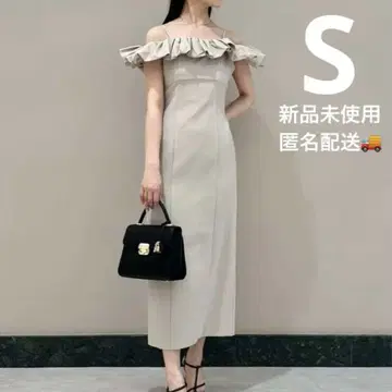 [미사용 새상품] SNIDEL 스나이델 퍼프 슬리브 원피스 아이보리