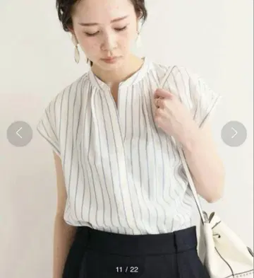 IENA 이에나 스키퍼 셔츠 색스 블루