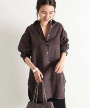 [ FRAMeWORK ] FRENCH LINEN 2WAY 셔츠