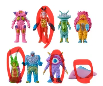 KAIJUCOLORS 울트라맨 괴수 소프트 비닐 돈키호테 한정 4개 세트