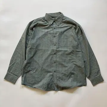 90S Van Heusen GREEN CHECK L/S SHIRTS