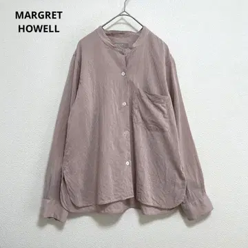 [ MARGRETHOWELL ] 마가렛호웰 노카라 버튼 셔츠