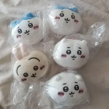 치이카와 (먼작귀) 말랑말랑 페이스 마스코트 하치와레 토끼 5개 세트