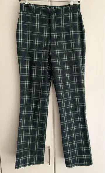 POLO JEANS 체크 무늬 팬츠 테이퍼드 팬츠