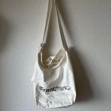 Francfranc 캔버스 백 화이트