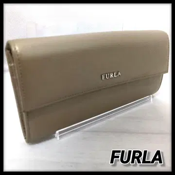FURLA 훌라 장지갑 천연 가죽 골드 가죽