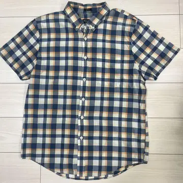 Abercrombie & Fitch 체크 무늬 반팔 셔츠 XL