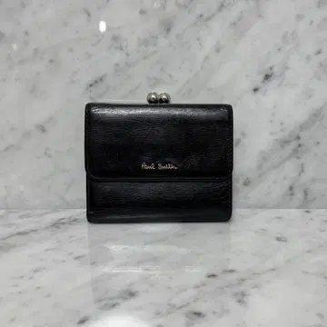 Paul Smith 폴스미스 반지갑 블랙 검정 천연 가죽 가마구치