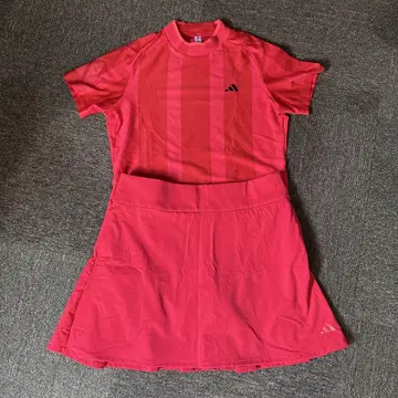 adidas 골프 상하의 L 사이즈 빨간색