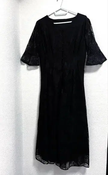 dress + 레이스 원피스 블랙