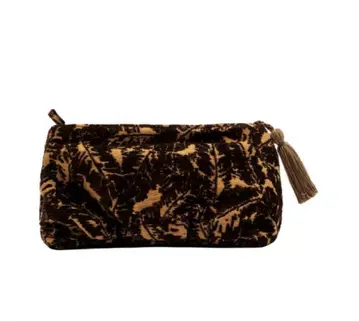 ZARA QUILTED JACQUARD TOILETRY BAG