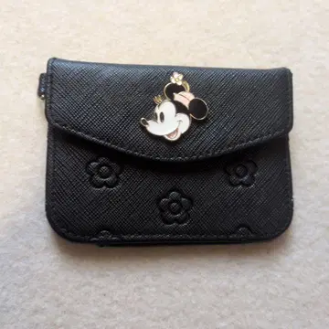 MARY QUANT 미니 마우스 패스 케이스 블랙