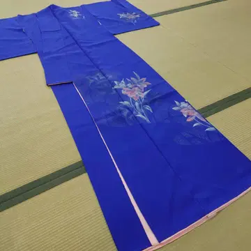 맞춤 진품 앤티크 츠케사게 순수 실크 겹 창작품