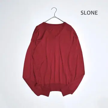 SLOANE 22AW 12G 천축 큐프라 메리노 울 2WAY 풀오버