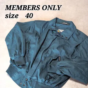 MEMBERS ONLY 점퍼 사이즈 40 터콰이즈