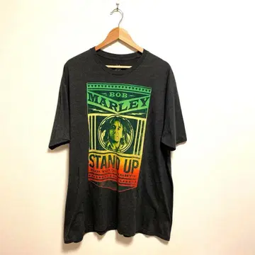BOBMARLEY 밥 말리 레게 프린트 라스타 컬러 티셔츠 XXL