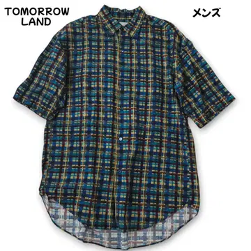 투모로우랜드 그래픽 체크 반팔 셔츠 L~XL 2023 컨디션 최상