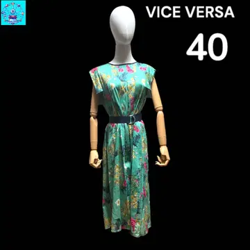 새상품 미사용 VICE VERSA 꽃무늬 원피스 여행 식사 모임 포멀