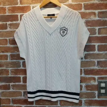 Callaway 케이블 니트 V넥