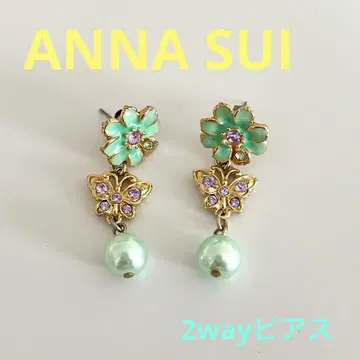 ANNA SUI 귀걸이 플라워 나비