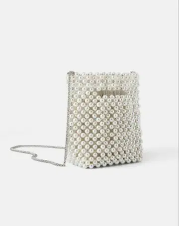 ZARA 펄 백 숄더백