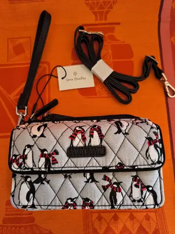 Vera Bradley 펭귄 패턴 백 지갑 카드 택 포함
