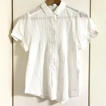 ESTACOT 에스타코트 블라우스 화이트 핀턱